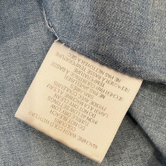 Warehouse One women’s small Light Blue fade Denim Shirt - Picture 14 of 14